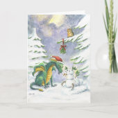 Carte Dragon de Noël (Devant)