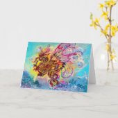 CARTE DRAGON DES MERS (Fleur jaune)