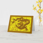 Carte Dragon d'or (vide) (Fleur jaune)