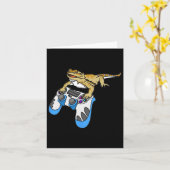 Carte Dragon Dragons barbus Lézard (Fleur jaune)