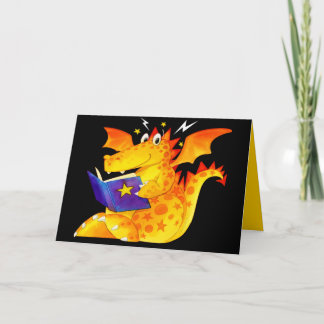 Carte Dragon drôle fait sur commande du bébé de l'enfant