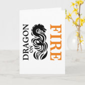 Carte Dragon en feu (Fleur jaune)