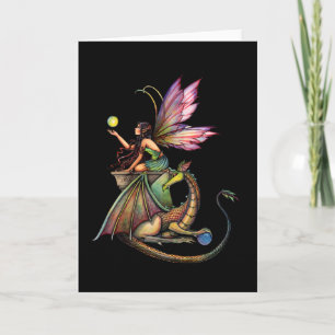 Carte Dragon Fairy gothique par Molly Harrison