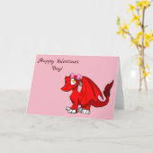 Carte Dragon Furry SD rouge avec noeud papillon pour la  (Fleur jaune)