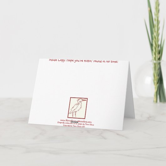 Carte Dragon Get Well (Dos)