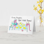 Carte Dragon Get Well Card pour fille (Fleur jaune)