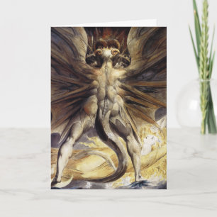 Carte Dragon / Invitation de la fête d'Halloween
