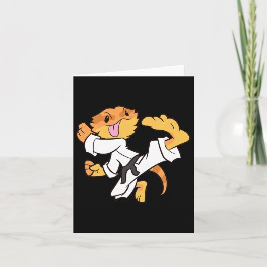 Carte Dragon Karaté Samurai Lizard Drago Bardé (Devant)