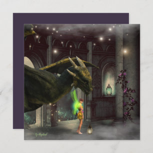 Carte Dragon moderne et Imaginaire de fées