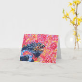 Carte Dragon Noir (Fleur jaune)