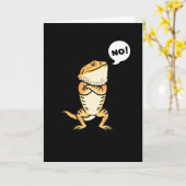 Carte Dragon Pogona Reptile Lizard à tête nue (Fleur jaune)