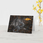 Carte Dragon qui respire le feu (Fleur jaune)