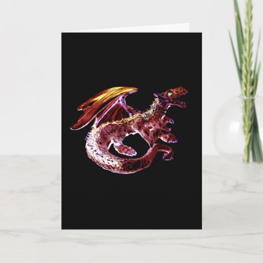 Carte Dragon Rouge Rubis Fantastique (Devant)