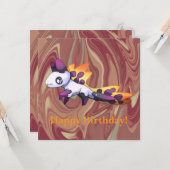 Carte Dragon s'amuse  (Devant/Arrière en situation)