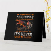 Carte Dragon Sérieusement Dragon Cadeaux D'Anniversaire (Fleur jaune)