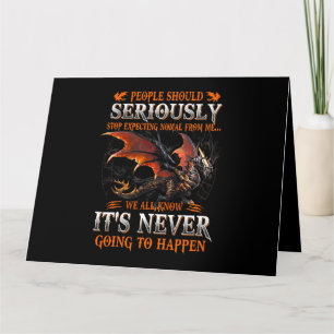 Carte Dragon Sérieusement Dragon Cadeaux D'Anniversaire