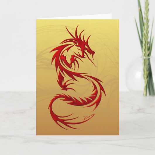 Carte Dragon tribal (Devant)