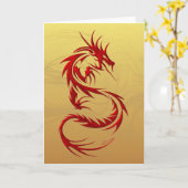 Carte Dragon tribal (Fleur jaune)