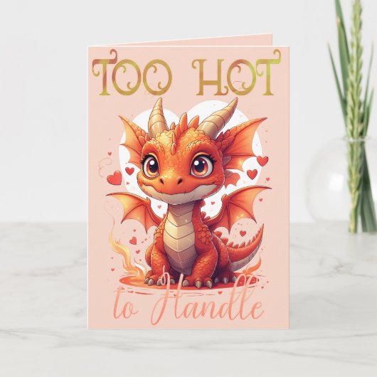 Carte Dragon Trop Chaud à Manipuler (Devant)