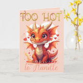 Carte Dragon Trop Chaud à Manipuler (Fleur jaune)