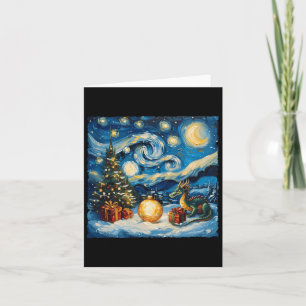 Carte Dragon Van Gogh Style Starry Night Christmas Winds