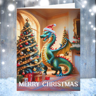 Carte Dragon Vert la veille de Noël