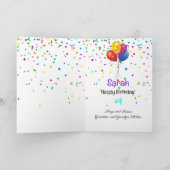 Carte Dragon Young Child Birthday ajouter nom et signatu (Intérieur)