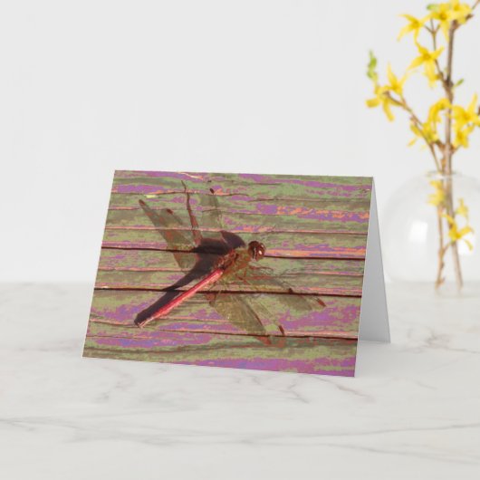 Carte Dragonfly (Fleur jaune)