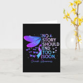Carte Dragonfly Aucune Histoire Ne Devrait Pas Finir Tro (Fleur jaune)