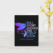 Carte Dragonfly Aucune Histoire Ne Devrait Pas Finir Tro (Fleur jaune)