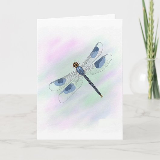 Carte Dragonfly avec poème (Devant)