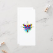 Carte Dragonfly en arc-en-ciel (Devant/Arrière en situation)