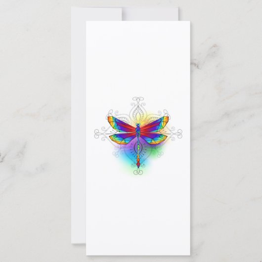 Carte Dragonfly en arc-en-ciel (Devant)