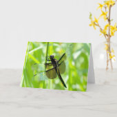 Carte Dragonfly in the Garden (Fleur jaune)
