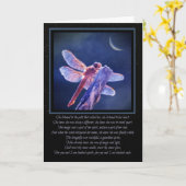 Carte Dragonfly Pagan Wicca inspiré Anniversaire (Fleur jaune)