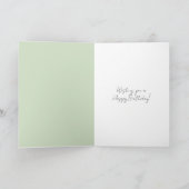 Carte Dragonfly Vert Citron Anniversaire (Intérieur)