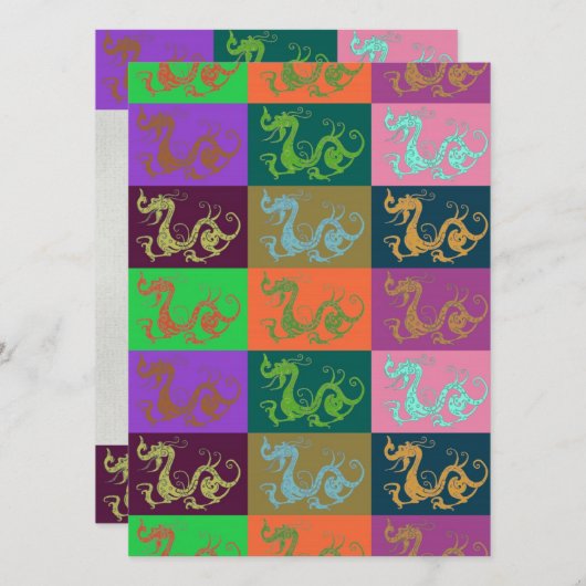 Carte Dragons (Devant / Derrière)