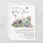 Carte Dragons Fairy Tale | Baby shower des oeufs de drag (Devant)