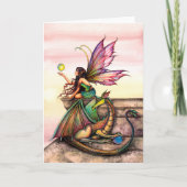 Carte Dragon's Orbs Fairy Art par Molly Harrison (Devant)