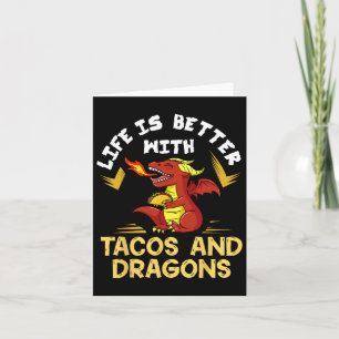 Carte Dragons Tacos Femmes Hommes Enfants Mexicain Amour