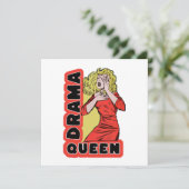 Carte Drama Queen parce que tout m'excite trop (Debout devant)