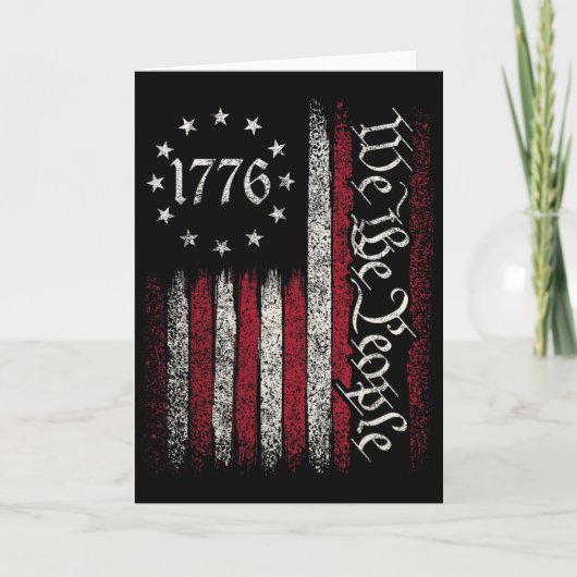 Carte Drapeau 1776 Constitution Jour de l'Indépendance A (Devant)