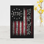 Carte Drapeau 1776 Constitution Jour de l'Indépendance A (Fleur jaune)