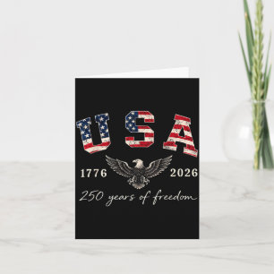 Carte Drapeau 250e anniversaire USA 4 juillet 250 ans