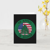 Carte Drapeau 4 juillet Appel au ciel Drapeau Pin Tree F (Fleur jaune)