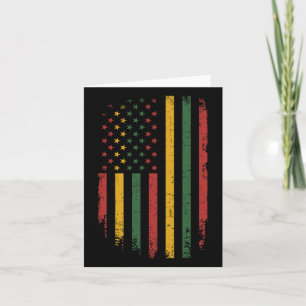Carte Drapeau Africain Américain Pour La Liberté D'Histo