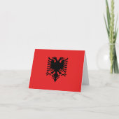 Carte Drapeau albanais (Devant)