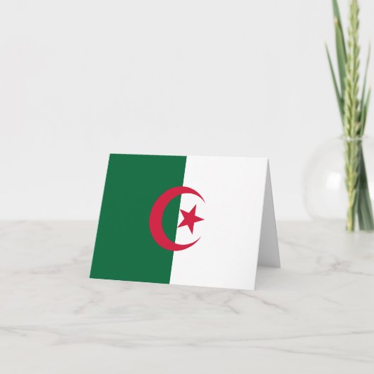 Carte Drapeau algérien (Devant)