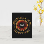 Carte Drapeau Allemand _ _ Ne Me Faites Pas Utiliser Ma (Fleur jaune)