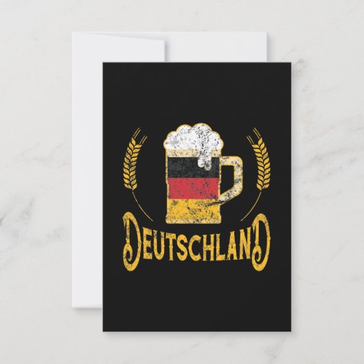 Carte Drapeau allemand Oktoberfest Amateur de bière alle (Devant)